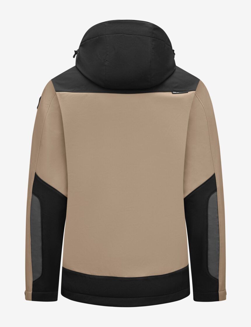 FHB original, JANNIK Softshell-Jacke, beige-schwarz – SALE 2