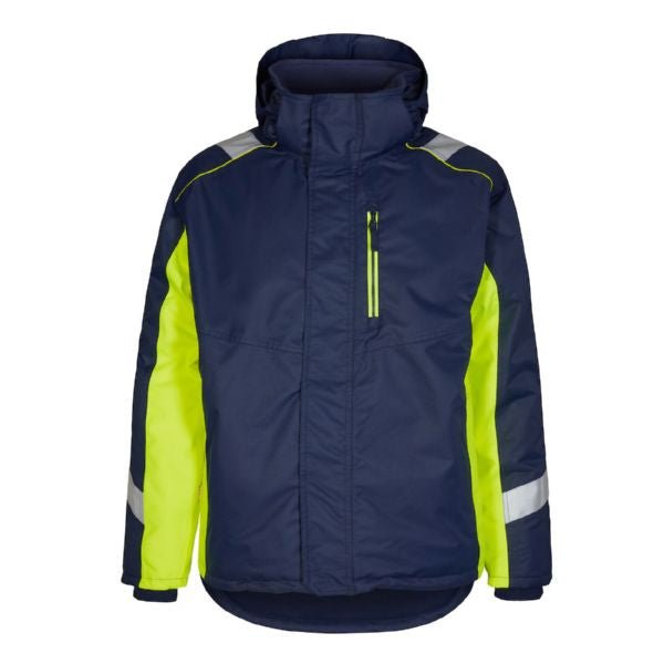 Cargo Winterjacke Blue Ink/Gelb – Ideale Jacke für kalte Arbeitstage - Bayerwald Arbeitsschutz
