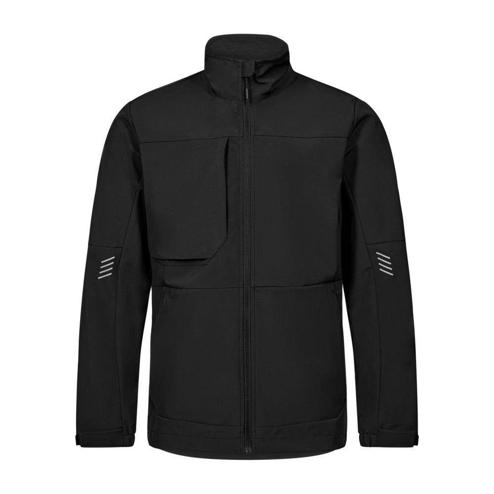 Entire Softshelljacke Schwarz – Vielseitige Arbeitsjacke von F. Engel - Bayerwald Arbeitsschutz