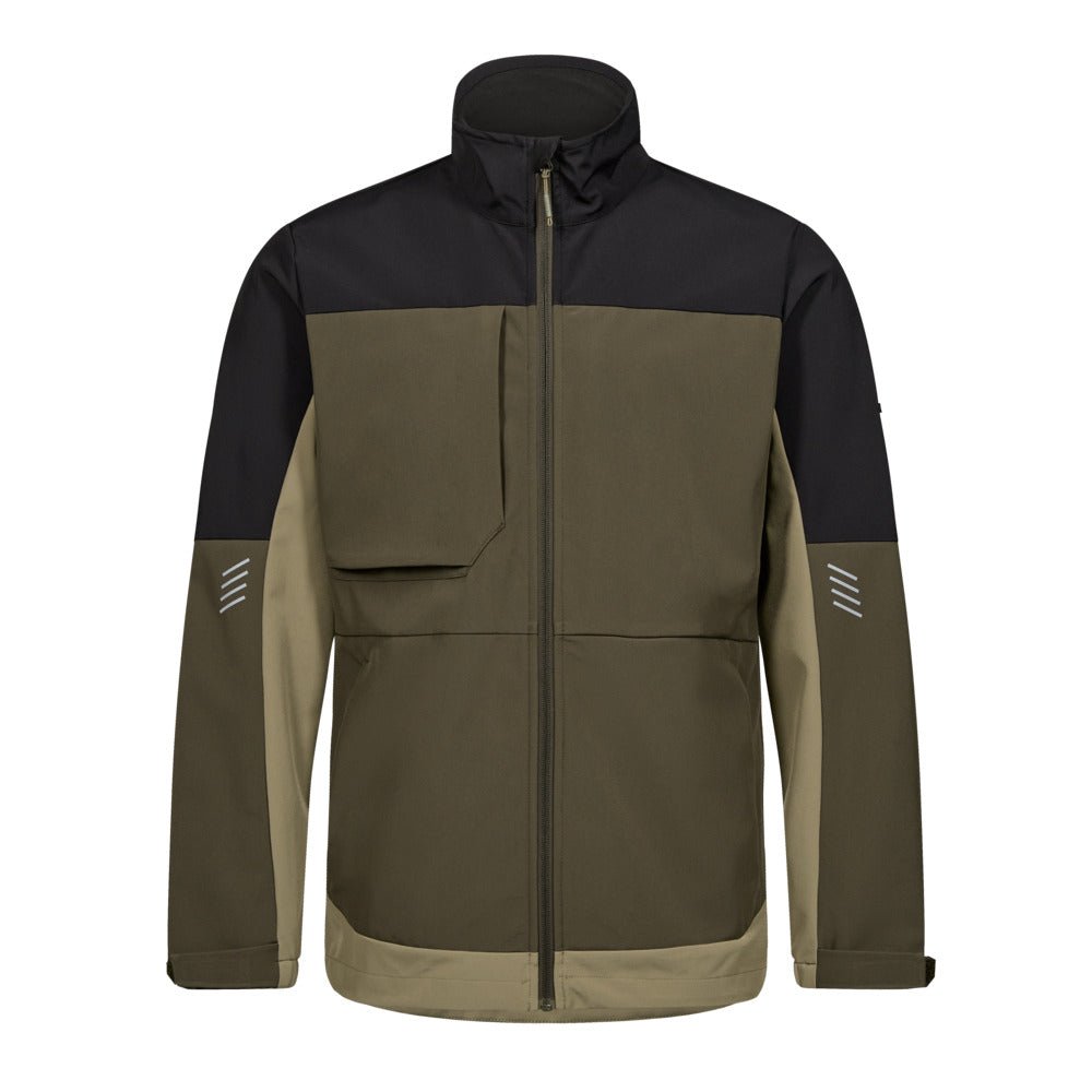 Entire Softshelljacke Schwarz – Vielseitige Arbeitsjacke von F. Engel - Bayerwald Arbeitsschutz