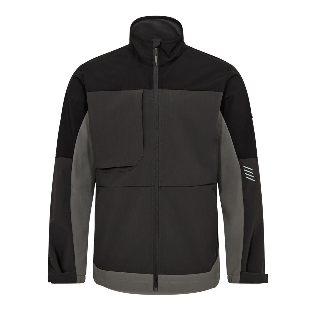 Entire Softshelljacke Schwarz – Vielseitige Arbeitsjacke von F. Engel - Bayerwald Arbeitsschutz