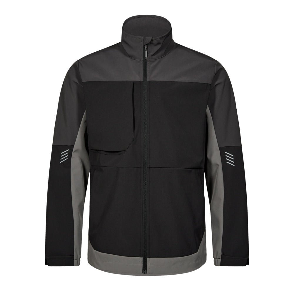 Entire Softshelljacke Schwarz – Vielseitige Arbeitsjacke von F. Engel - Bayerwald Arbeitsschutz