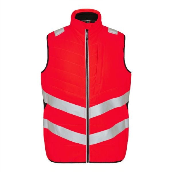 F. Engel Safety Steppweste Orange/Grün – Optimaler Sichtschutz - Bayerwald Arbeitsschutz