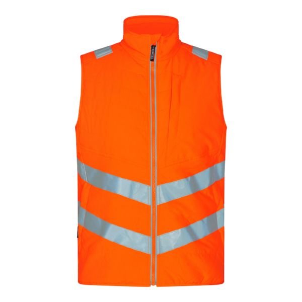 F. Engel Safety Steppweste Orange/Grün – Optimaler Sichtschutz - Bayerwald Arbeitsschutz
