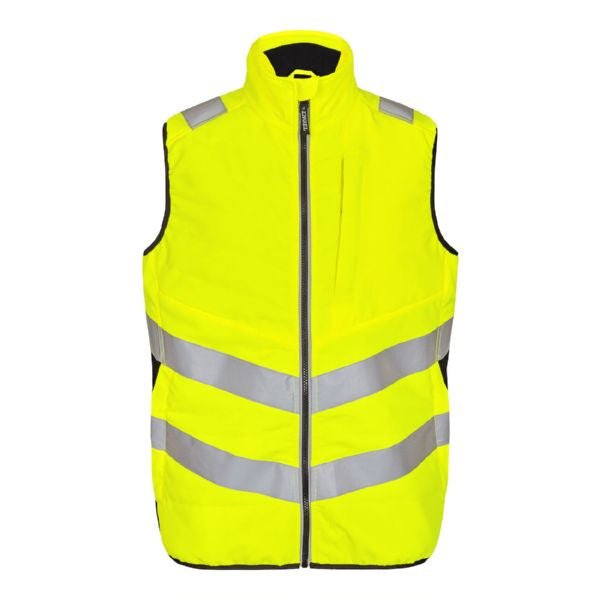 F. Engel Safety Steppweste Orange/Grün – Optimaler Sichtschutz - Bayerwald Arbeitsschutz