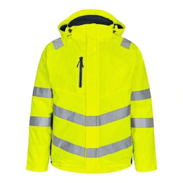 F. Engel Safety Winterjacke Orange/Grün – Hochsichtbare Arbeitsjacke - Bayerwald Arbeitsschutz