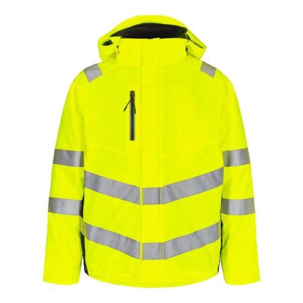F. Engel Safety Winterjacke Orange/Grün – Hochsichtbare Arbeitsjacke - Bayerwald Arbeitsschutz
