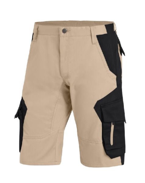 FHB® Bermuda WULF - beige - schwarz - Bayerwald Arbeitsschutz