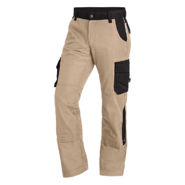 FHB BRUNO Arbeitshose - beige - schwarz - Bayerwald Arbeitsschutz