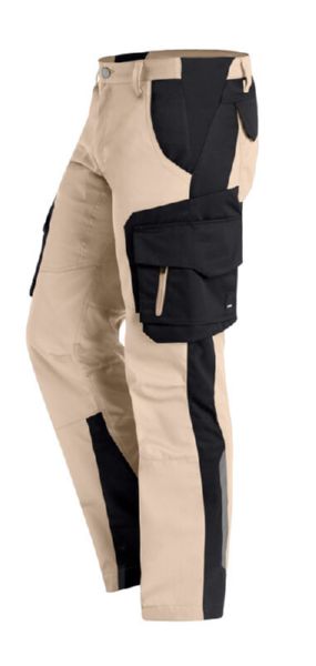 FHB Fabian Arbeitshose - beige - schwarz - Bayerwald Arbeitsschutz