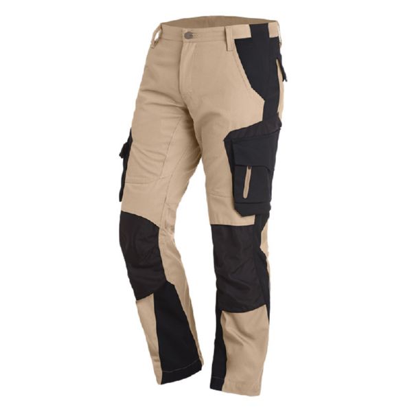 FHB FLORIAN Arbeitshose - beige - schwarz - Bayerwald Arbeitsschutz