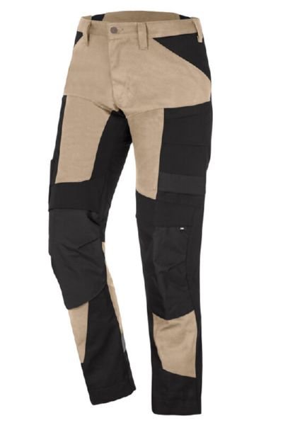 FHB LEO Arbeitshose elastisch - beige - schwarz - Bayerwald Arbeitsschutz