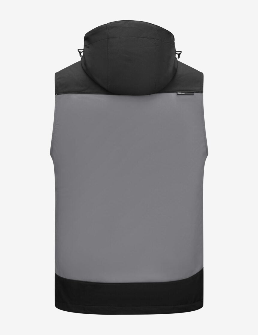 FHB original, JUSTUS Softshell Weste, grau - schwarz – SALE - Bayerwald Arbeitsschutz