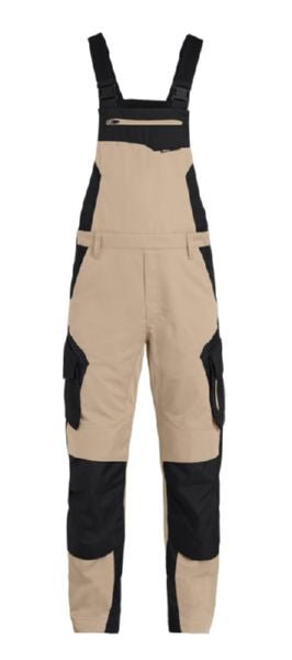 FHB PASCAL Latzhose - beige - schwarz - Bayerwald Arbeitsschutz