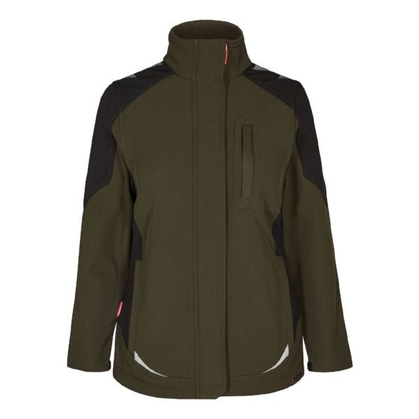 Galaxy Damen - Softshell - Jacke Schwarz/Anthrazit – wetterfest und stylish - Bayerwald Arbeitsschutz