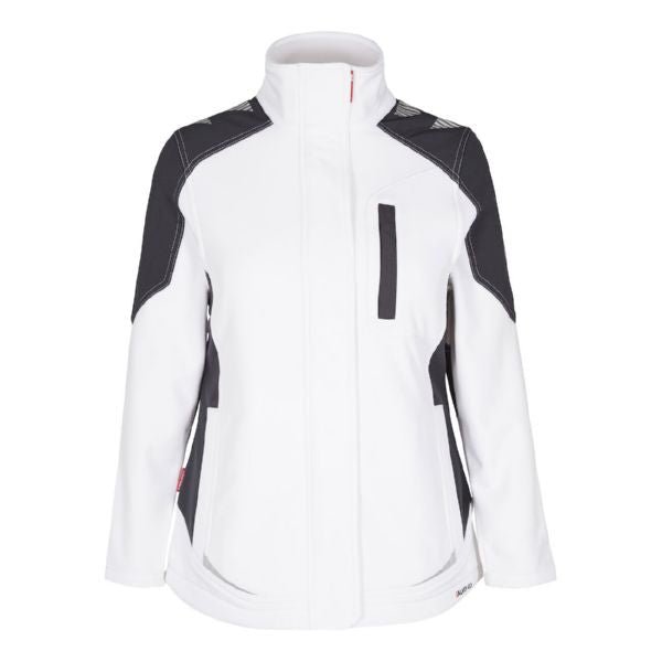 Galaxy Damen - Softshell - Jacke Schwarz/Anthrazit – wetterfest und stylish - Bayerwald Arbeitsschutz