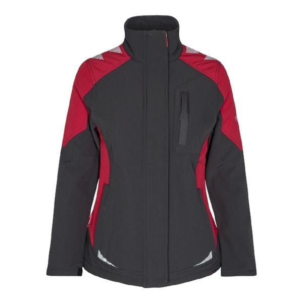 Galaxy Damen - Softshell - Jacke Schwarz/Anthrazit – wetterfest und stylish - Bayerwald Arbeitsschutz