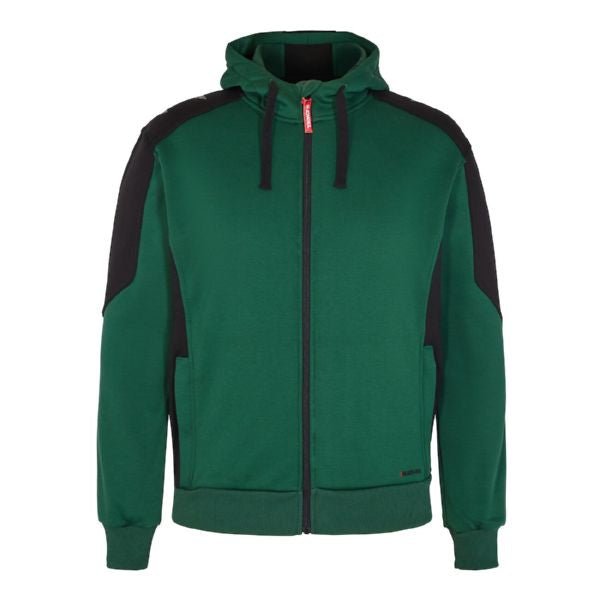 Galaxy Sweat Cardigan Grün/Schwarz – Bequeme Arbeitskleidung - Bayerwald Arbeitsschutz