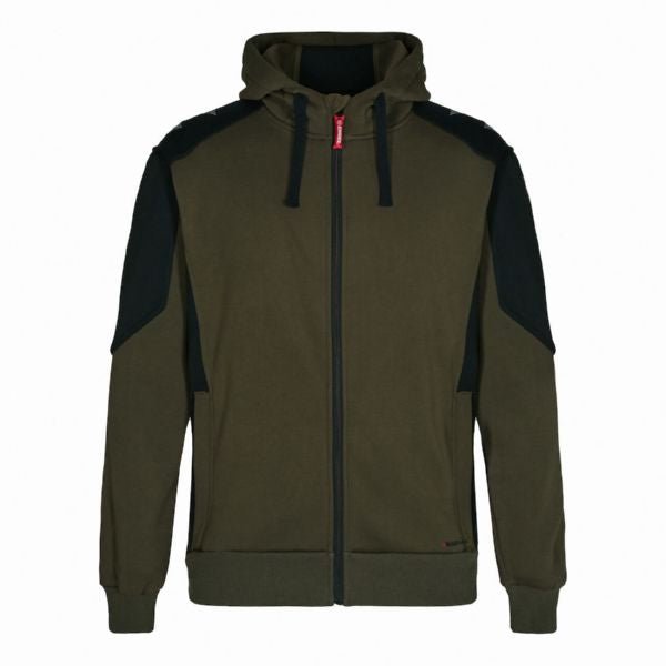Galaxy Sweat Cardigan Grün/Schwarz – Bequeme Arbeitskleidung - Bayerwald Arbeitsschutz