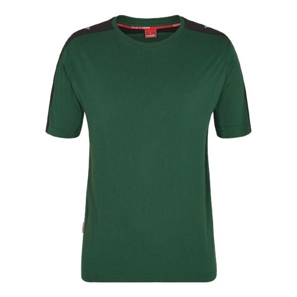 Galaxy T-Shirt Grün/Schwarz – Komfortables Arbeitsshirt von F. Engel K/S - Bayerwald Arbeitsschutz