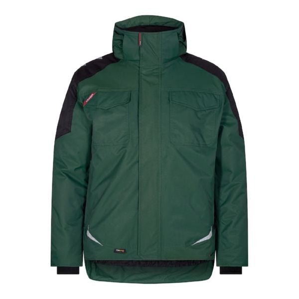 Galaxy Winterjacke Grün/Schwarz – Wetterfeste Arbeitsjacke - Bayerwald Arbeitsschutz