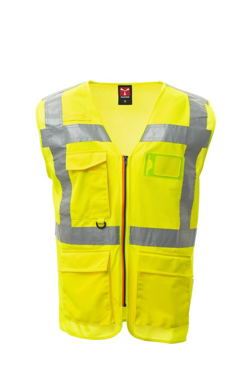 Hi Vis Weste Extra Mesh neongelb – Atmungsaktive Warnweste - Bayerwald Arbeitsschutz