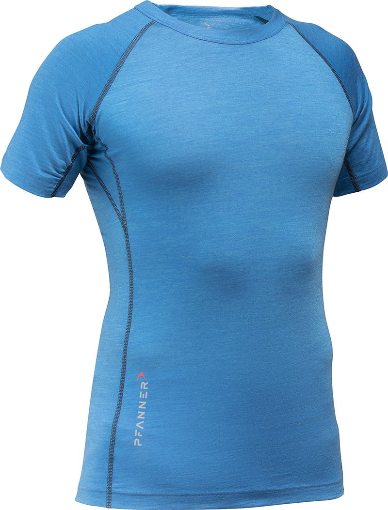Merino - Tencel? Shirt royalblau – Atmungsaktives Arbeits - T-Shirt - Bayerwald Arbeitsschutz