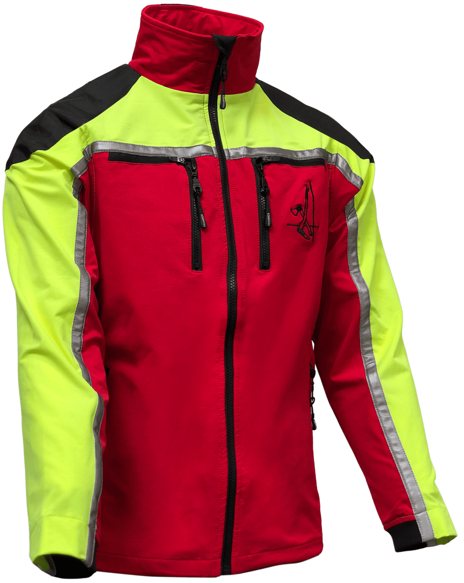 PFANNER® Forest Light Jacke rot - neongelb - Bayerwald Arbeitsschutz