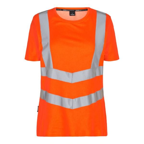 Safety Damen T-Shirt Hi - vis Orange – Sichtbarkeit für Sicherheit - Bayerwald Arbeitsschutz