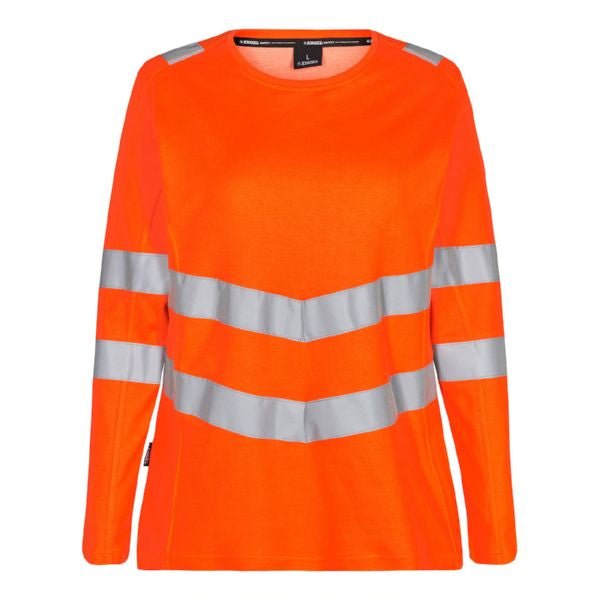 Safety Damen T-Shirt L/S Hi - vis Orange – Sichtbarkeit und Komfort - Bayerwald Arbeitsschutz