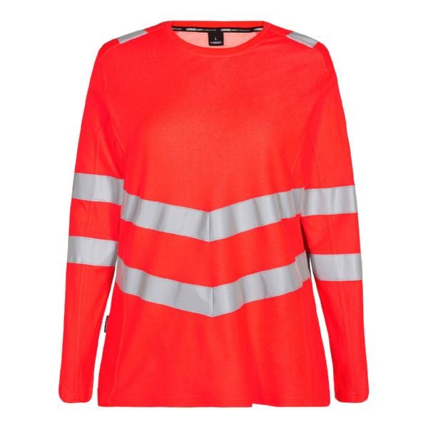 Safety Damen T-Shirt L/S Hi - vis Orange – Sichtbarkeit und Komfort - Bayerwald Arbeitsschutz