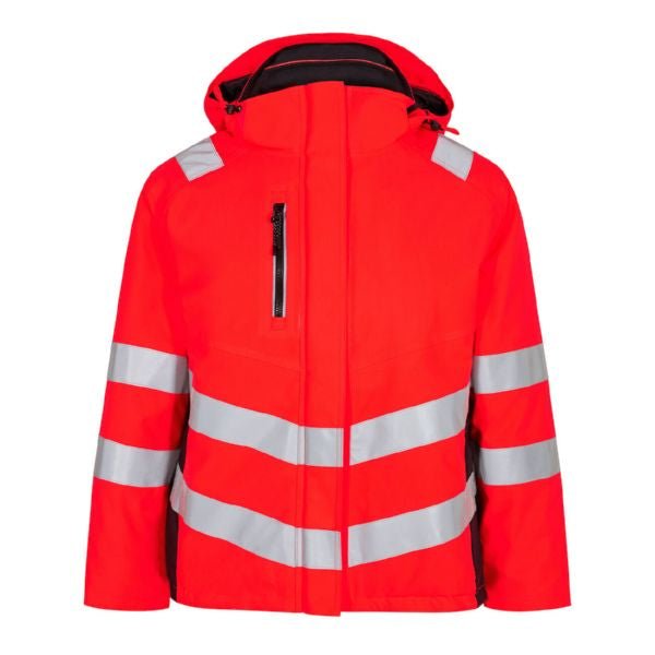 Safety Damen Winterjacke Orange/Grün – Sichtbar und Warm - Bayerwald Arbeitsschutz