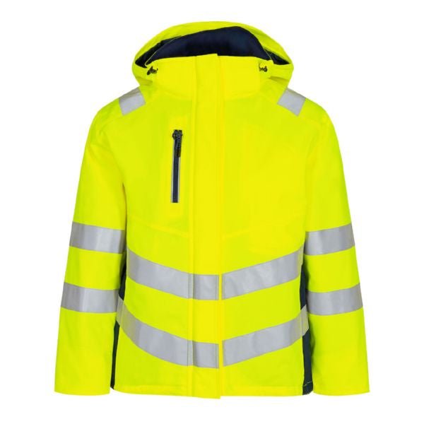 Safety Damen Winterjacke Orange/Grün – Sichtbar und Warm - Bayerwald Arbeitsschutz
