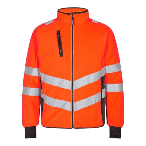 Safety Fleece Jacke Orange/Grün – Sichtbarkeit bei der Arbeit - Bayerwald Arbeitsschutz