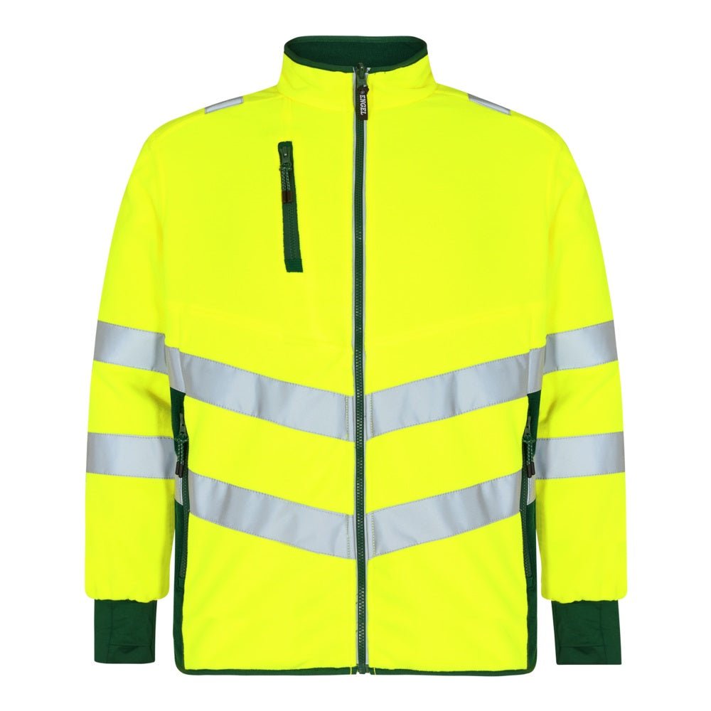 Safety Fleece Jacke Orange/Grün – Sichtbarkeit bei der Arbeit - Bayerwald Arbeitsschutz