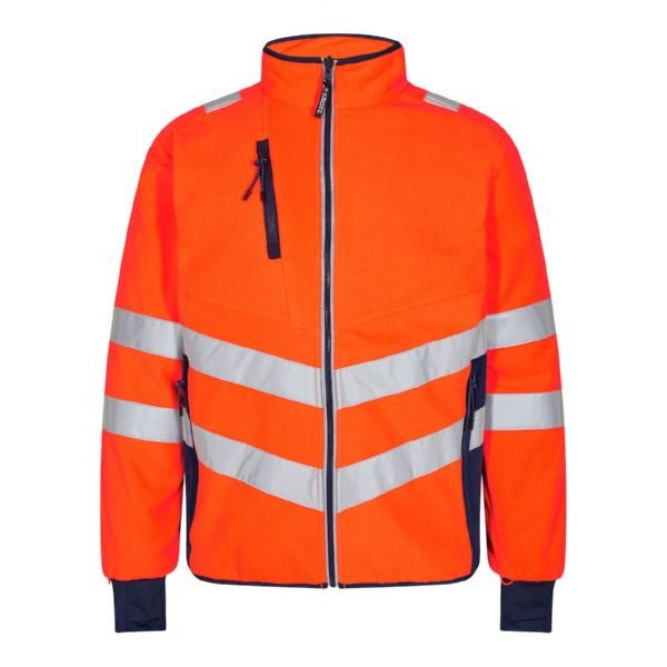 Safety Fleece Jacke Orange/Grün – Sichtbarkeit bei der Arbeit - Bayerwald Arbeitsschutz