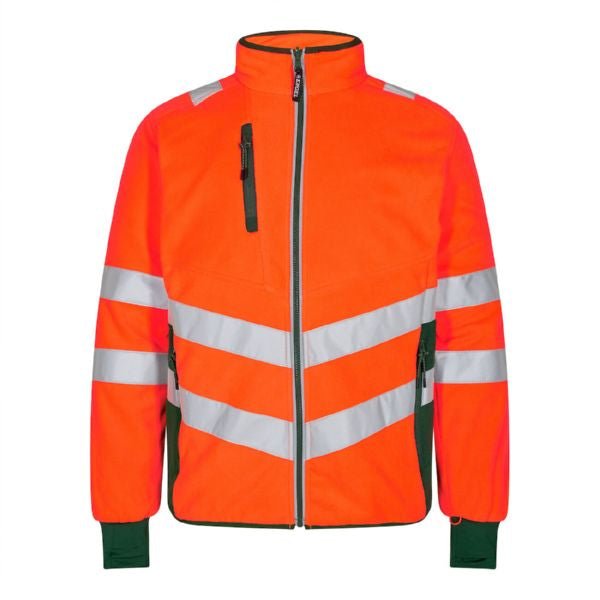 Safety Fleece Jacke Orange/Grün – Sichtbarkeit bei der Arbeit - Bayerwald Arbeitsschutz