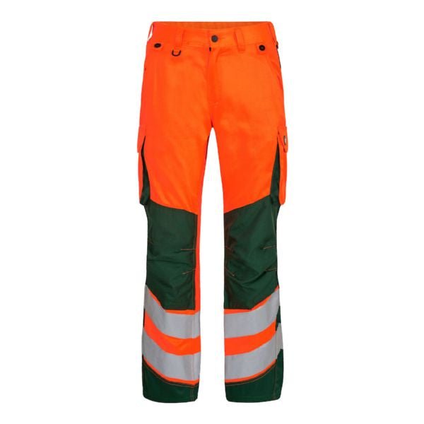 Safety Light Damenhose Orange/Grün – Hochsichtbare Arbeitsschutzhose - Bayerwald Arbeitsschutz