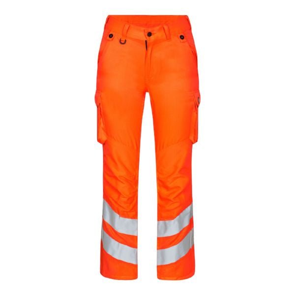 Safety Light Damenhose Orange/Grün – Hochsichtbare Arbeitsschutzhose - Bayerwald Arbeitsschutz