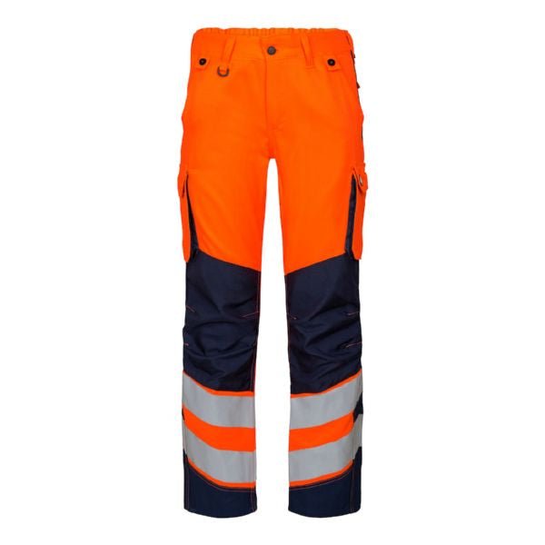 Safety Light Damenhose Orange/Grün – Hochsichtbare Arbeitsschutzhose - Bayerwald Arbeitsschutz