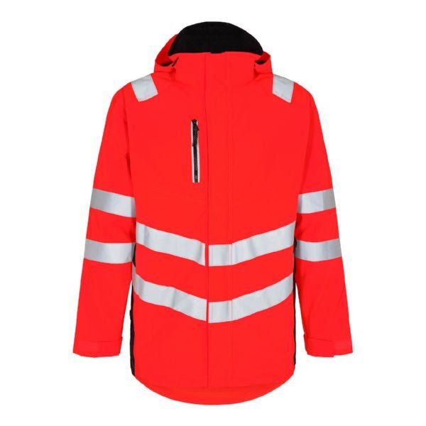 Safety Parka Shell Jacke – Sicherheit in Orange/Grün - Bayerwald Arbeitsschutz