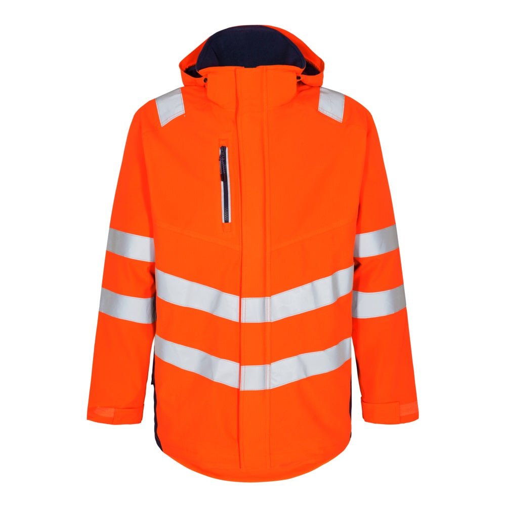 Safety Parka Shell Jacke – Sicherheit in Orange/Grün - Bayerwald Arbeitsschutz