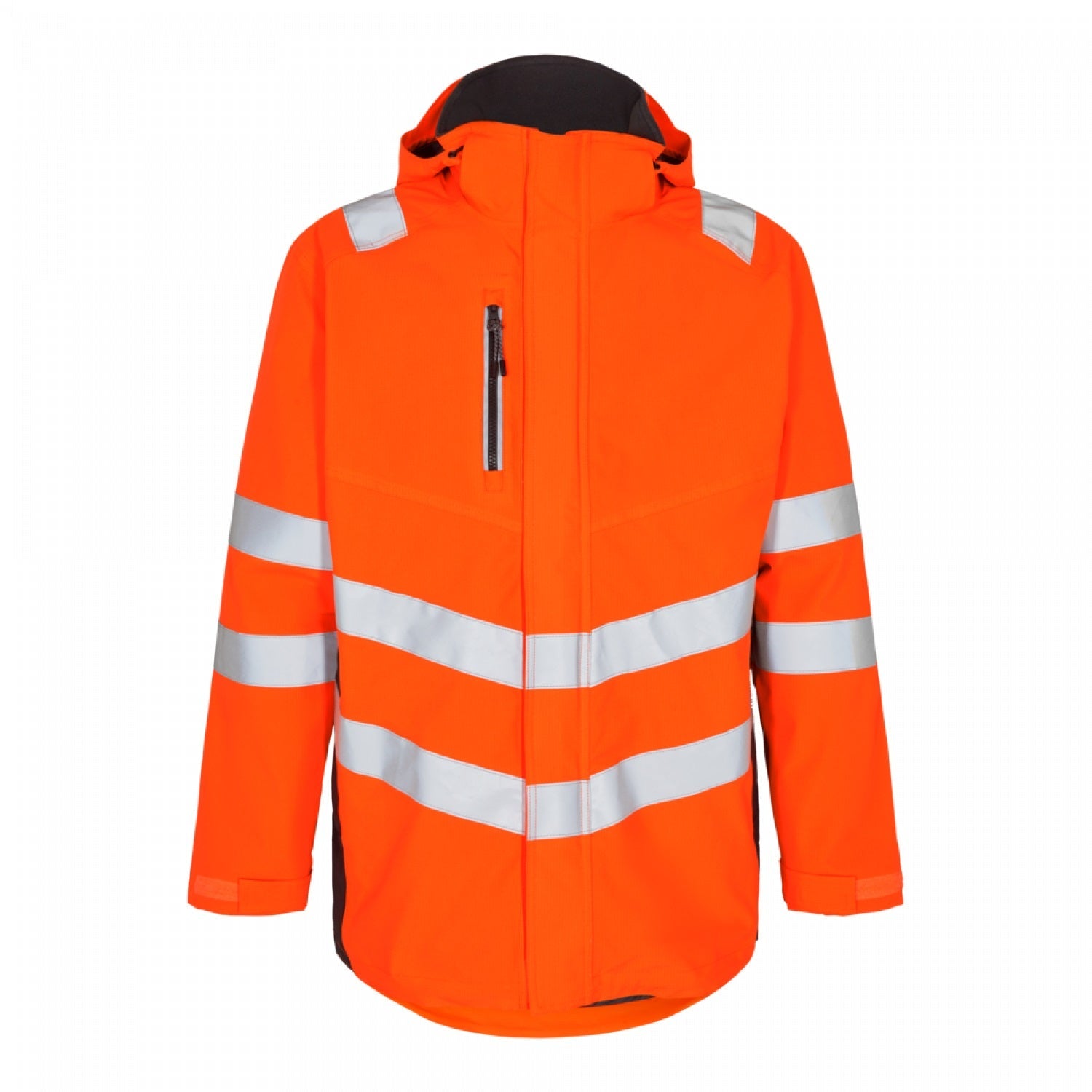 Safety Parka Shell Jacke – Sicherheit in Orange/Grün - Bayerwald Arbeitsschutz