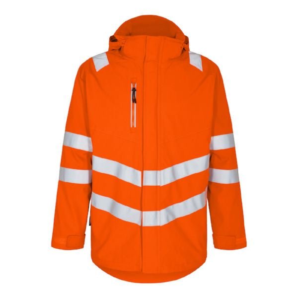 Safety Parka Shell Jacke – Sicherheit in Orange/Grün - Bayerwald Arbeitsschutz