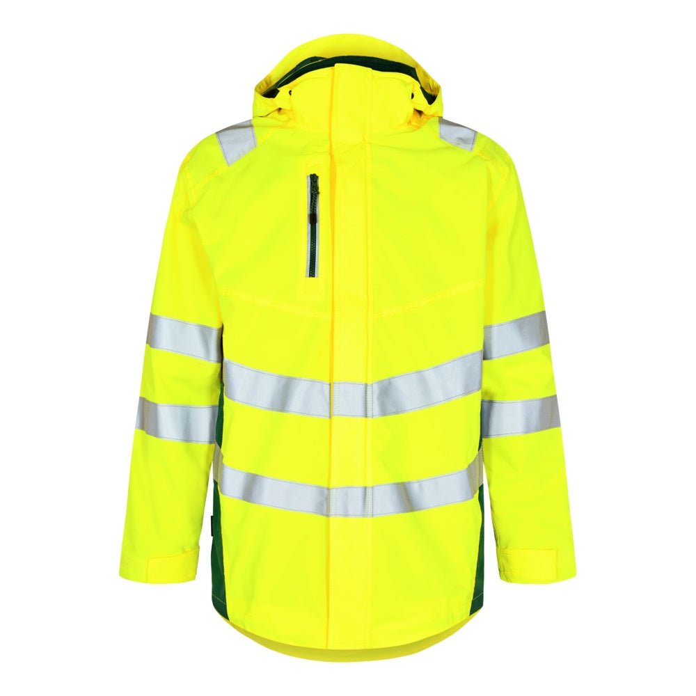 Safety Parka Shell Jacke – Sicherheit in Orange/Grün - Bayerwald Arbeitsschutz