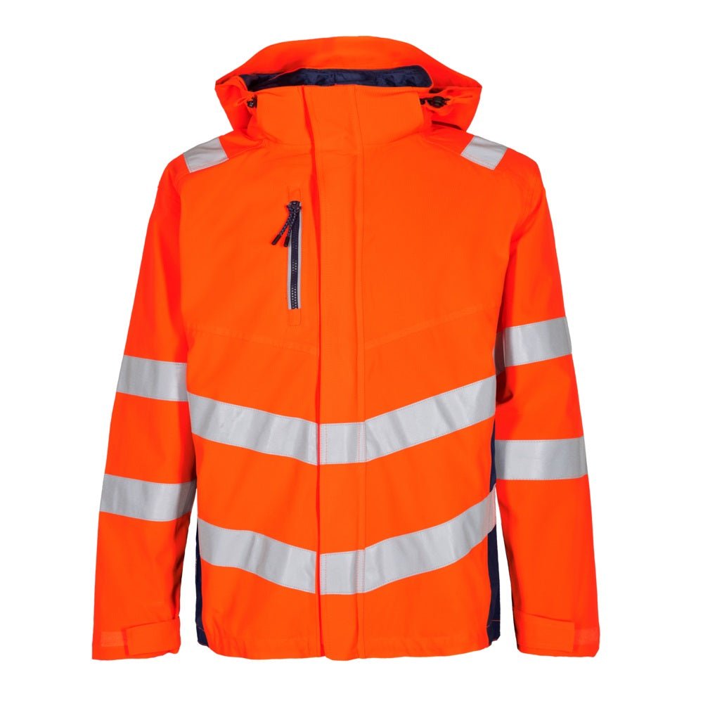 Safety Shell Jacke Orange/Grün – Sichtbarkeit für Profis - Bayerwald Arbeitsschutz
