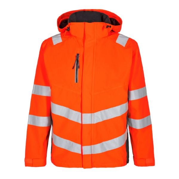 Safety Shell Jacke Orange/Grün – Sichtbarkeit für Profis - Bayerwald Arbeitsschutz