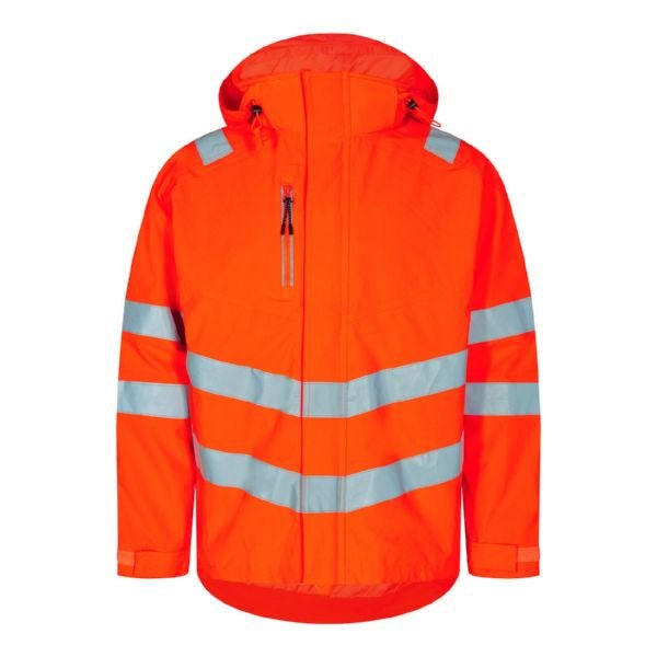 Safety Shell Jacke Orange/Grün – Sichtbarkeit für Profis - Bayerwald Arbeitsschutz