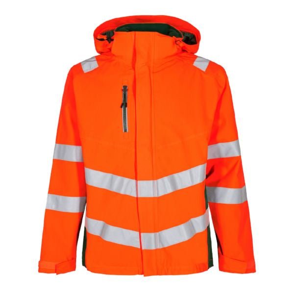 Safety Shell Jacke Orange/Grün – Sichtbarkeit für Profis - Bayerwald Arbeitsschutz