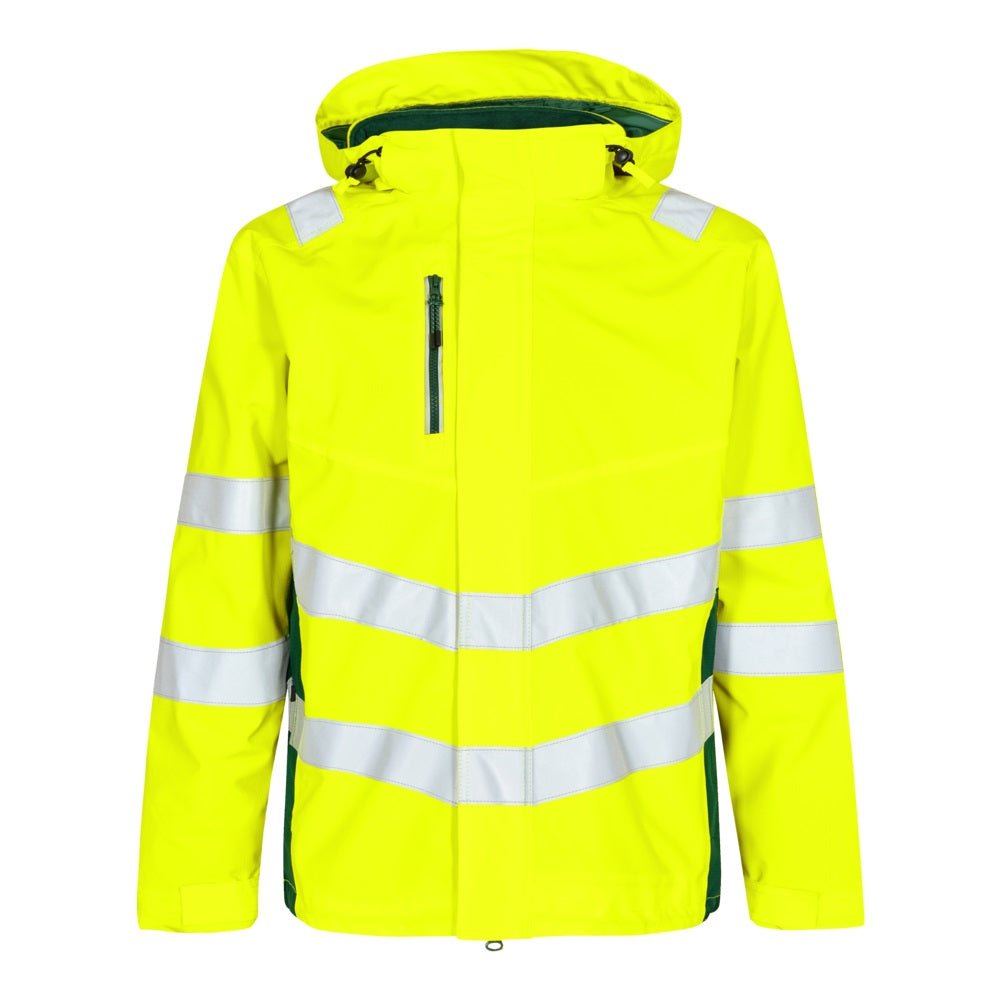 Safety Shell Jacke Orange/Grün – Sichtbarkeit für Profis - Bayerwald Arbeitsschutz